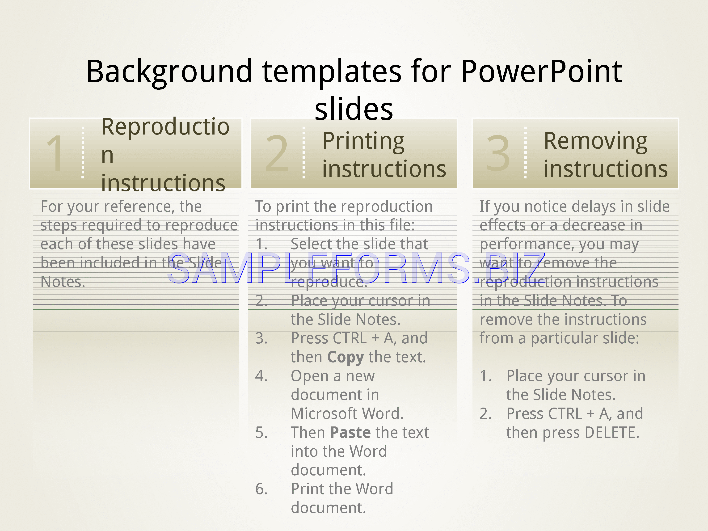 Preview free downloadable Backgrounds for PowerPoint Slides in PDF (page 1)